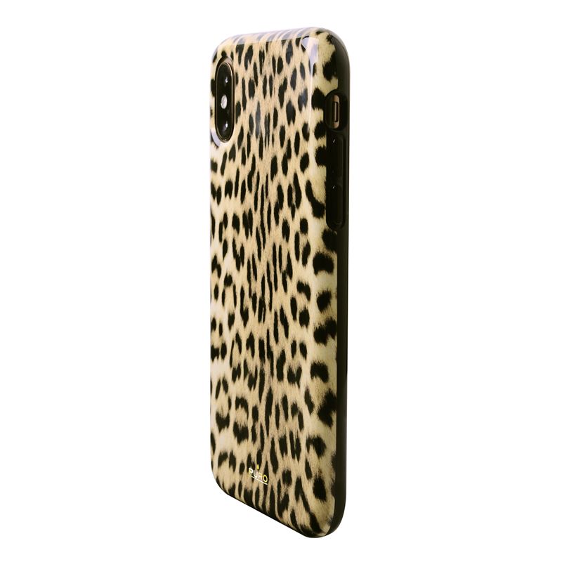 PURO Glam Leopard Cover - Case for iPhone Xs / X (Leo 1)