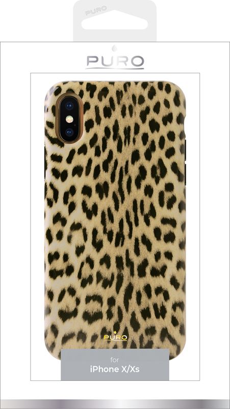 PURO Glam Leopard Cover - Case for iPhone Xs / X (Leo 1)