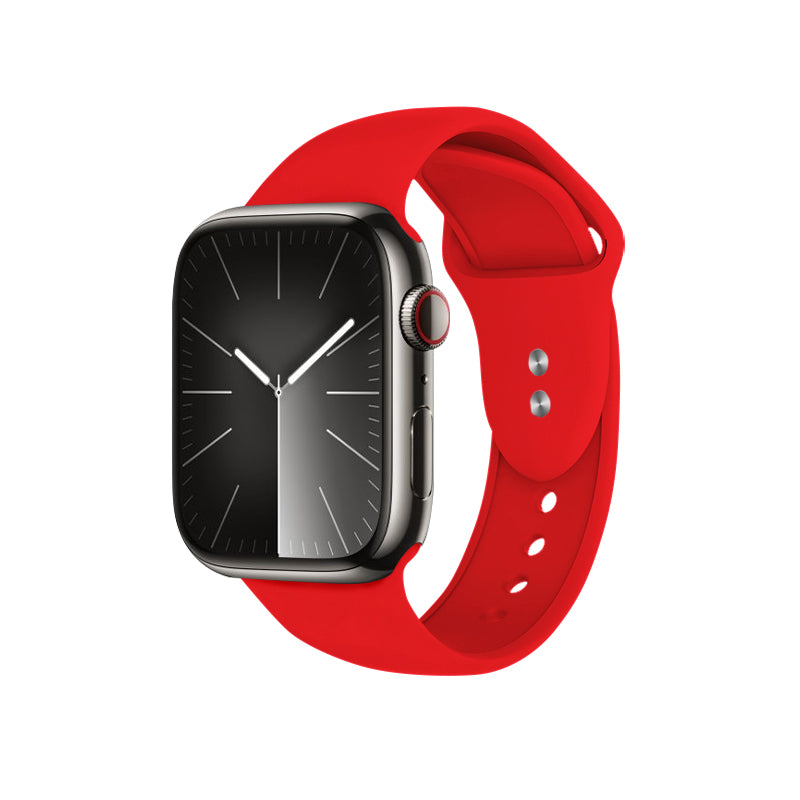 Crong Liquid Band voor Apple Watch 42/44/45/49 mm (rood)