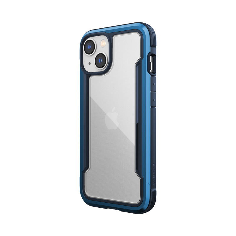 X-Doria Raptic Shield - aluminium hoesje voor iPhone 14 (valtest 3m) (marineblauw)