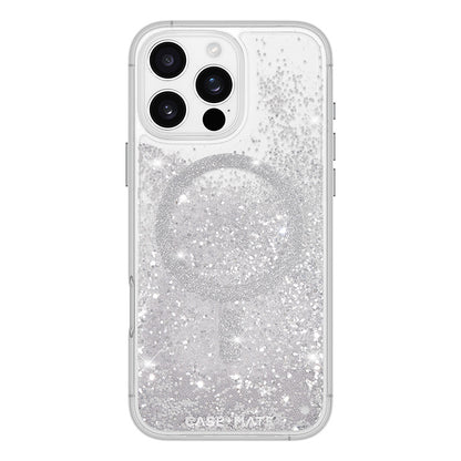 Case-Mate Waterfall MagSafe - Hülle für iPhone 16 Pro Max (Silber)