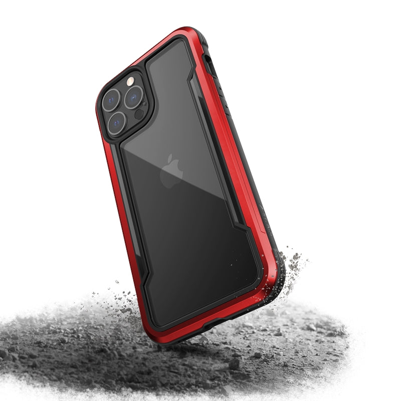 X-Doria Raptic Shield Pro - hoesje voor iPhone 13 Pro Max (antibacterieel) (rood)