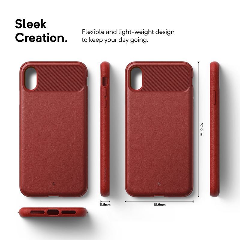 Caseology Vault Case for iPhone Xs Max (Red)