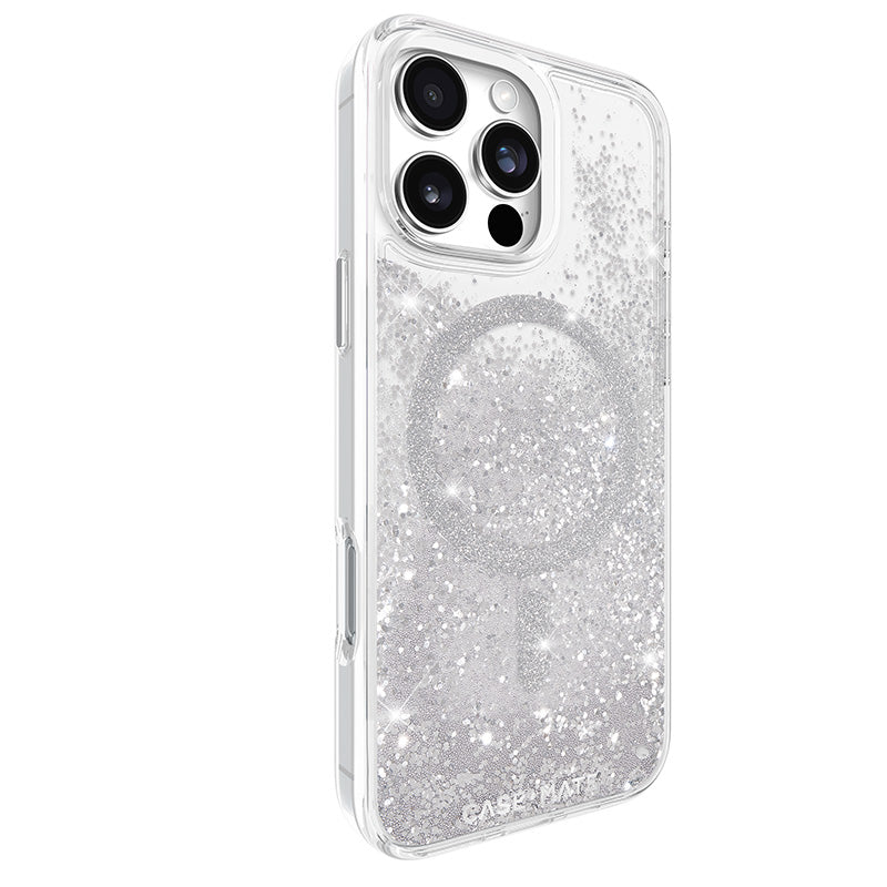 Case-Mate Waterfall MagSafe - Hoesje voor iPhone 16 Pro Max (Zilver)