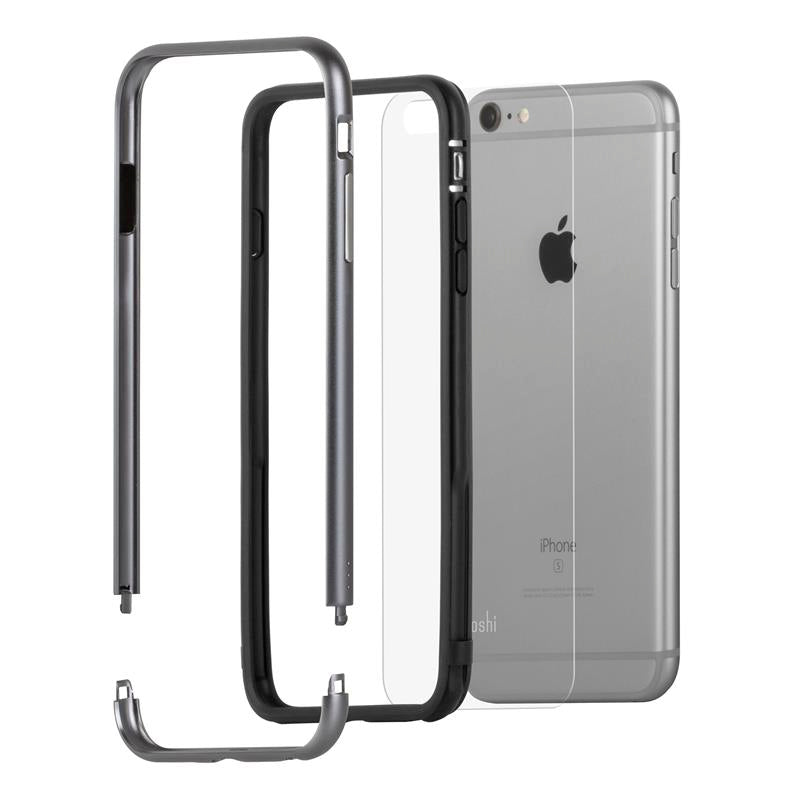 Moshi iGlaze Luxe - Metalen bumperhoesje voor iPhone 6s Plus / iPhone 6 Plus (titaniumgrijs)