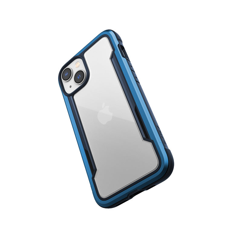 X-Doria Raptic Shield - aluminium hoesje voor iPhone 14 (valtest 3m) (marineblauw)