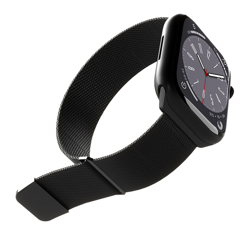 Puro Milanese Magnetband – Edelstahlarmband für Apple Watch 38/40/41 mm (Schwarz)