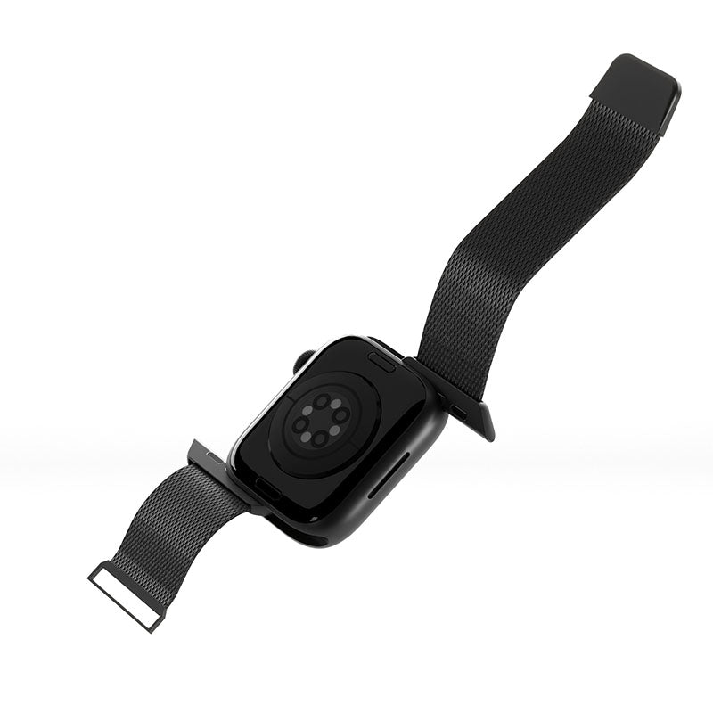 Puro Milanese Magnetband – Edelstahlarmband für Apple Watch 38/40/41 mm (Schwarz)