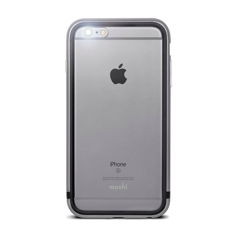 Moshi iGlaze Luxe - Metalen bumperhoesje voor iPhone 6s Plus / iPhone 6 Plus (titaniumgrijs)