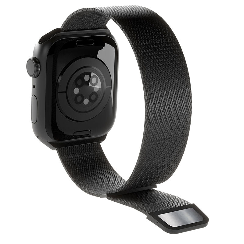 Puro Milanese Magnetband – Edelstahlarmband für Apple Watch 38/40/41 mm (Schwarz)