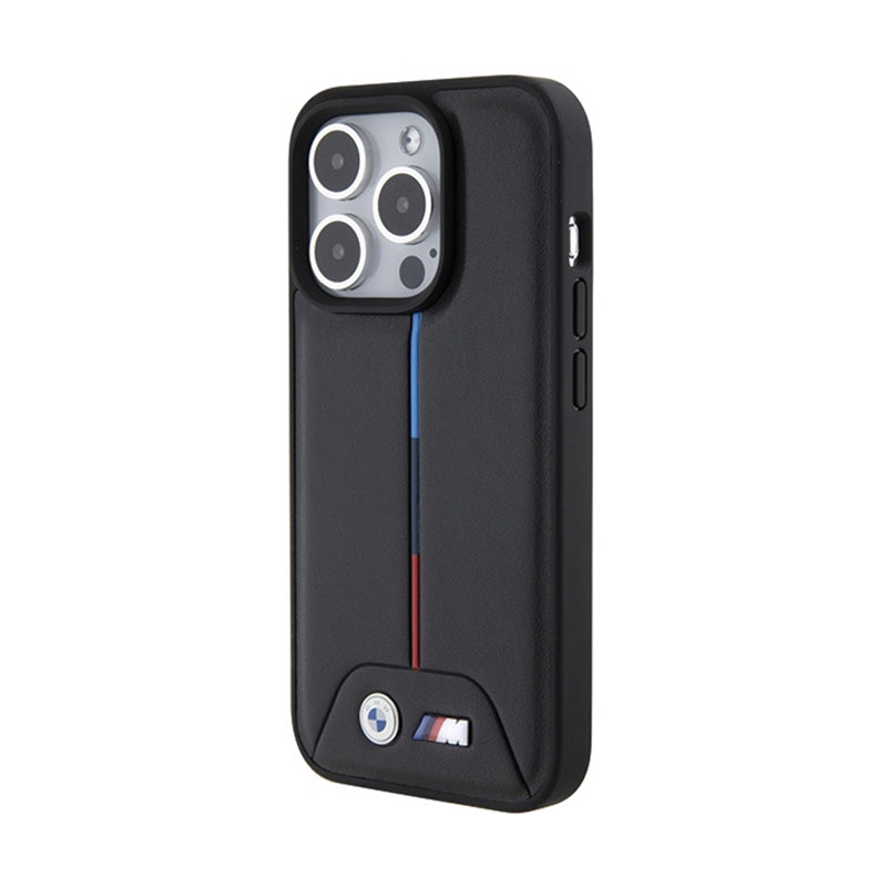 BMW Quilted Tricolor - Case for iPhone 15 Pro Max (Black)