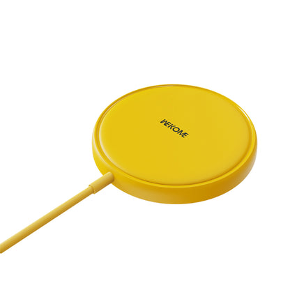 WEKOME WP-U166 Tint Series – MagSafe 15W Induktives Ladegerät (Gelb)