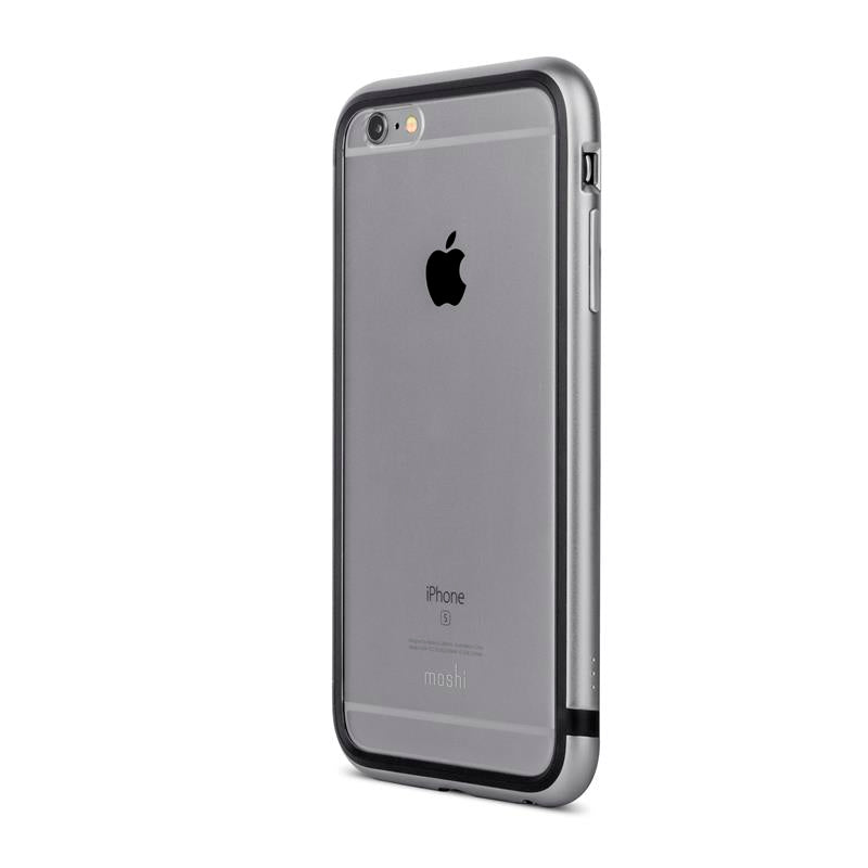 Moshi iGlaze Luxe - Metalen bumperhoesje voor iPhone 6s Plus / iPhone 6 Plus (titaniumgrijs)