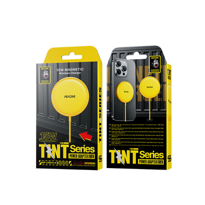 WEKOME WP-U166 Tint Series – MagSafe 15W Induktives Ladegerät (Gelb)