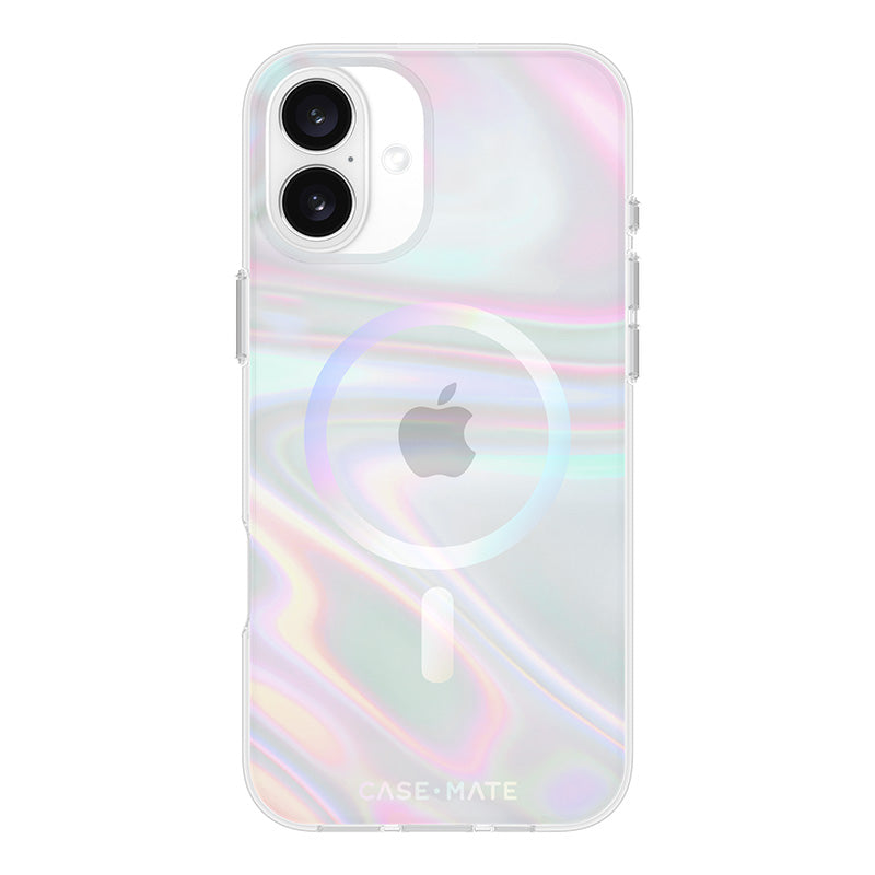 Case-Mate Soap Bubble MagSafe - Hoesje voor iPhone 16 Plus (Iriserend)