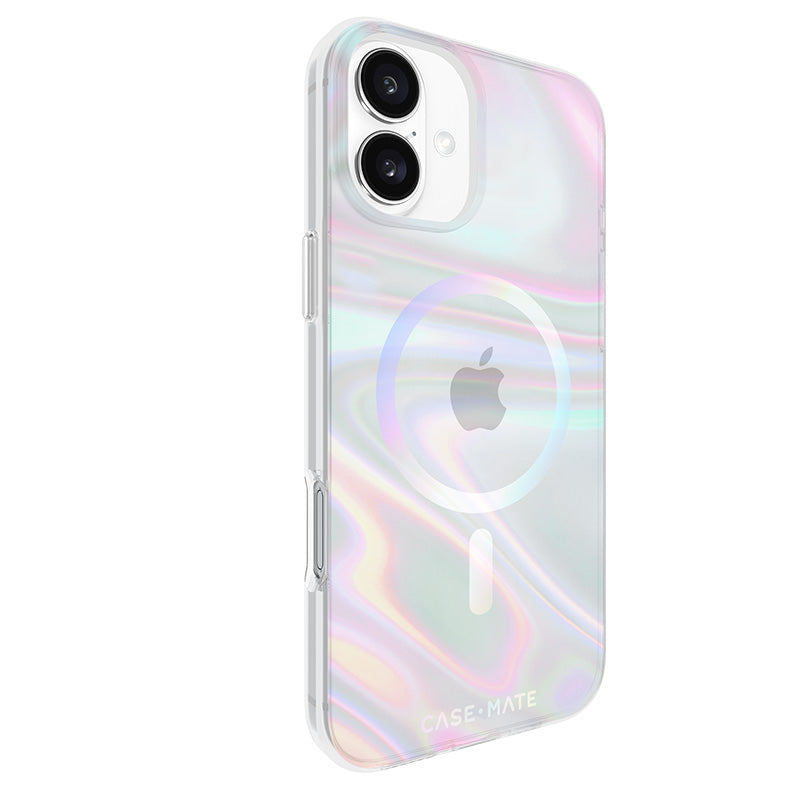 Case-Mate Soap Bubble MagSafe - Hoesje voor iPhone 16 Plus (Iriserend)