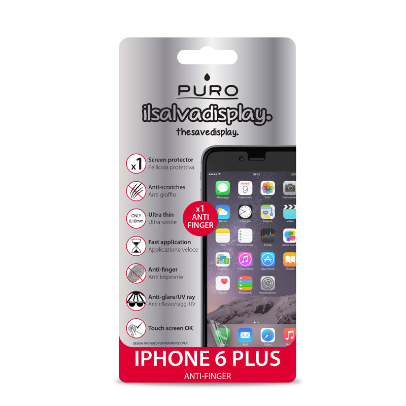 PURO Anti-vingerfolie voor het iPhone 6s Plus / iPhone 6 Plus scherm