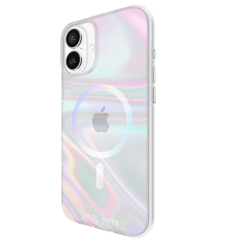 Case-Mate Soap Bubble MagSafe - Hoesje voor iPhone 16 Plus (Iriserend)