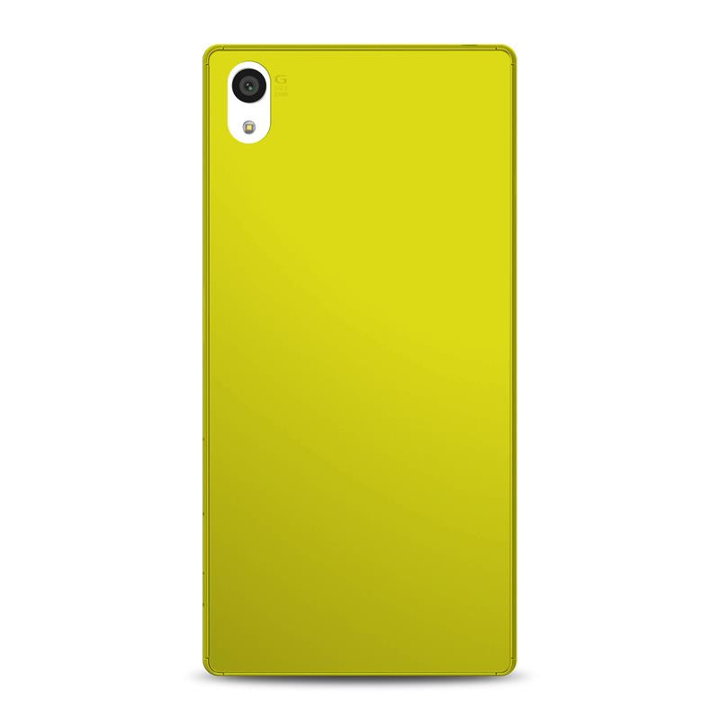 PURO Ultra Slim "0.3" Cover MFX - Set hoesje + folie voor het scherm van Sony Xperia Z5 (limoengroen)