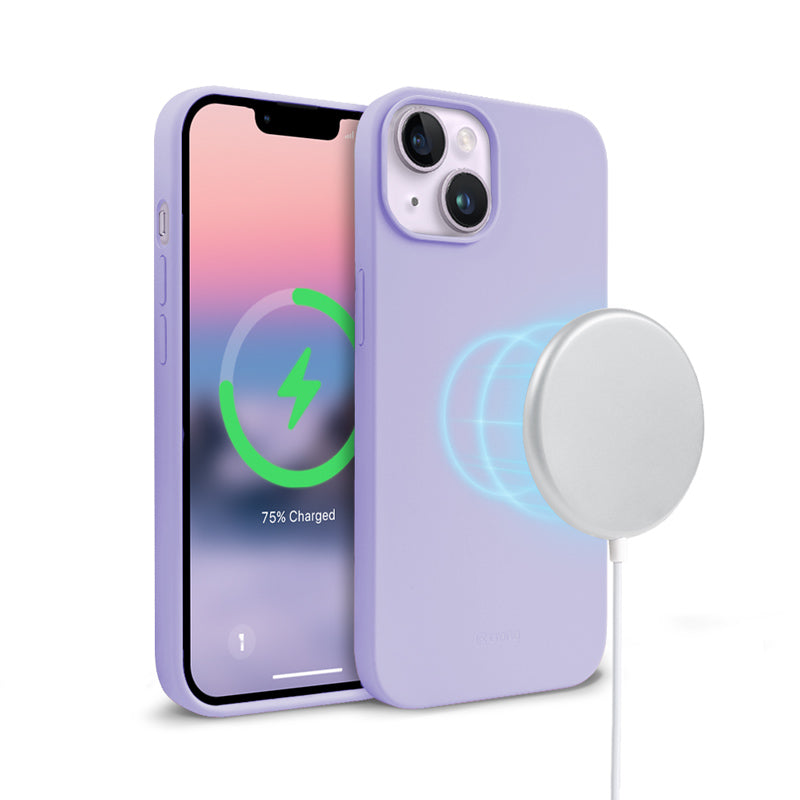 Crong Color Cover Magnetic Case for iPhone 14 Plus (Purple)