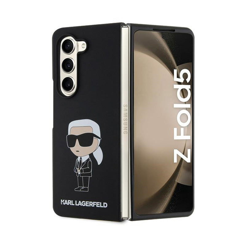 Karl Lagerfeld Siliconen Ikonik - Samsung Z Fold 5 hoesje (zwart)