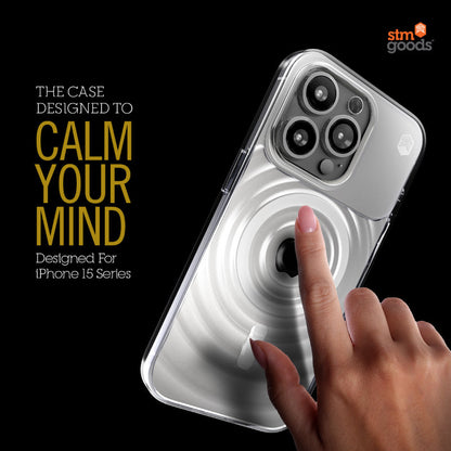 STM Reawaken Ripple MagSafe - Anti-stress case for iPhone 15 (Clear)
