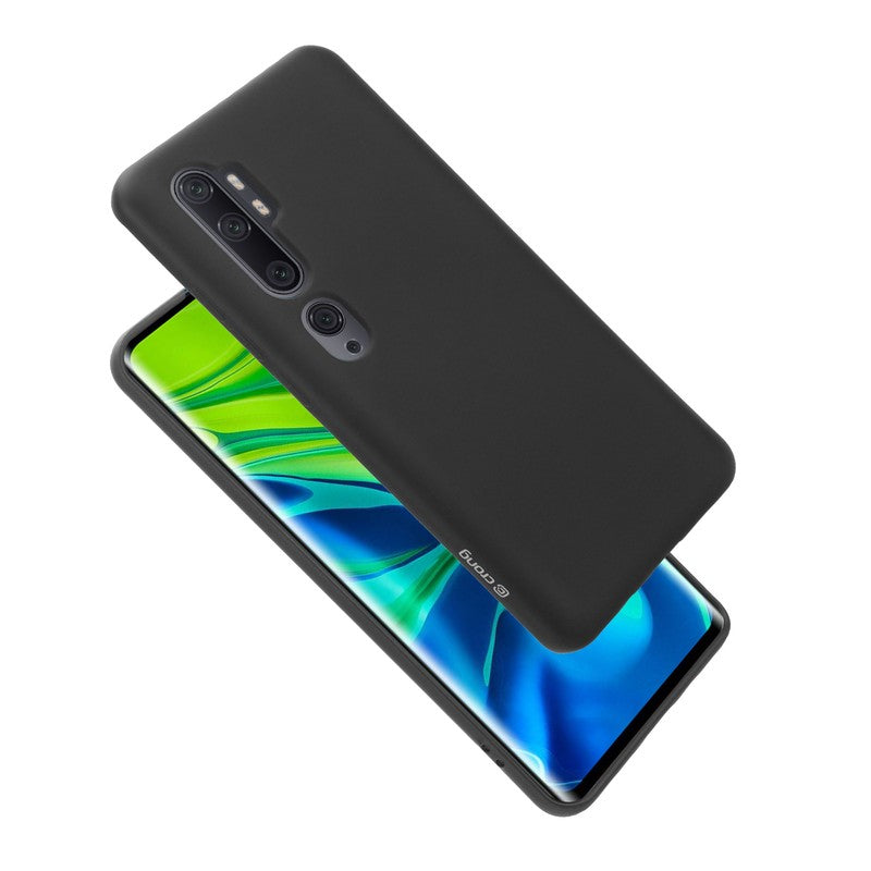 Crong Color Cover - Flexibele hoes voor Xiaomi Mi Note 10 / Mi Note 10 Pro (zwart)