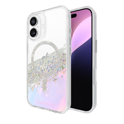 Case-Mate Karat MagSafe - Hülle für iPhone 16 (Holografische Seifenblase)