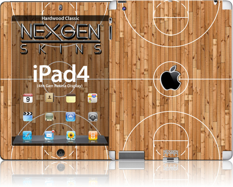 Nexgen Skins met 3D-effect voor iPad 2/3/4 (Hardwood Classic 3D)