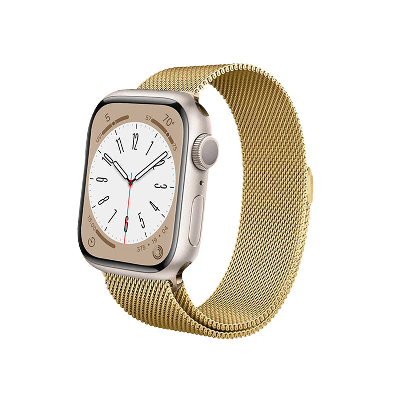 Crong Milano Steel for Apple Watch 42/44/45/49 mm (Gold)