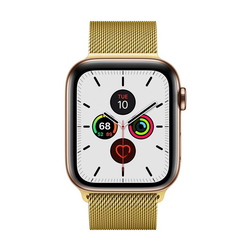 Crong Milano Steel for Apple Watch 42/44/45/49 mm (Gold)