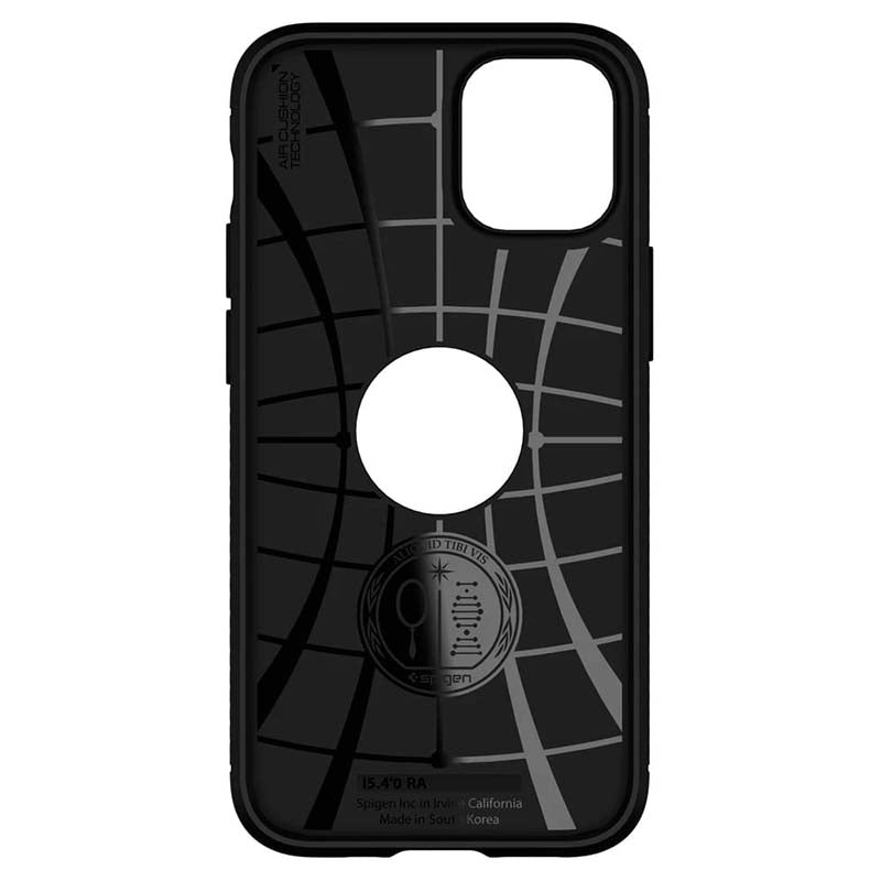 Spigen Rugged Armor - hoesje voor iPhone 12 / iPhone 12 Pro hoesje (zwart)