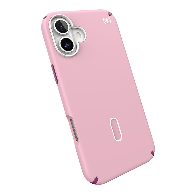 Speck Presidio2 Pro ClickLock &amp; MagSafe - Hoesje voor iPhone 16 Plus (Woensdag Roze / Boysenberry Paars / Wit)