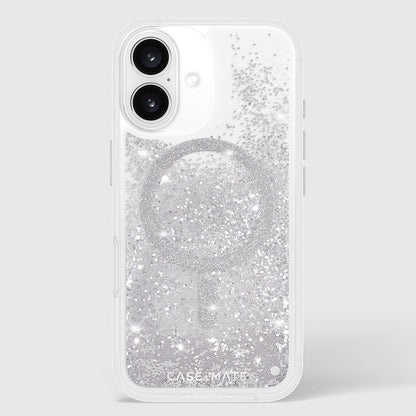 Case-Mate Waterfall MagSafe - Hülle für iPhone 16 (Silber)