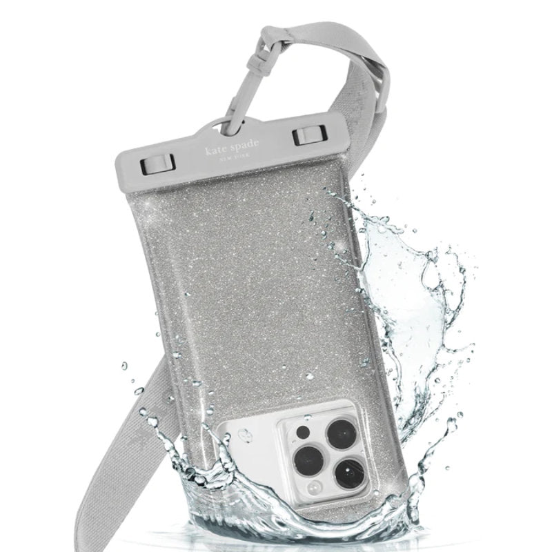 Kate Spade New York Waterproof Floating Pouch - Waterdichte hoes voor smartphones tot 6,7" (That Sparkle)