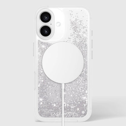 Case-Mate Waterfall MagSafe - Hülle für iPhone 16 (Silber)