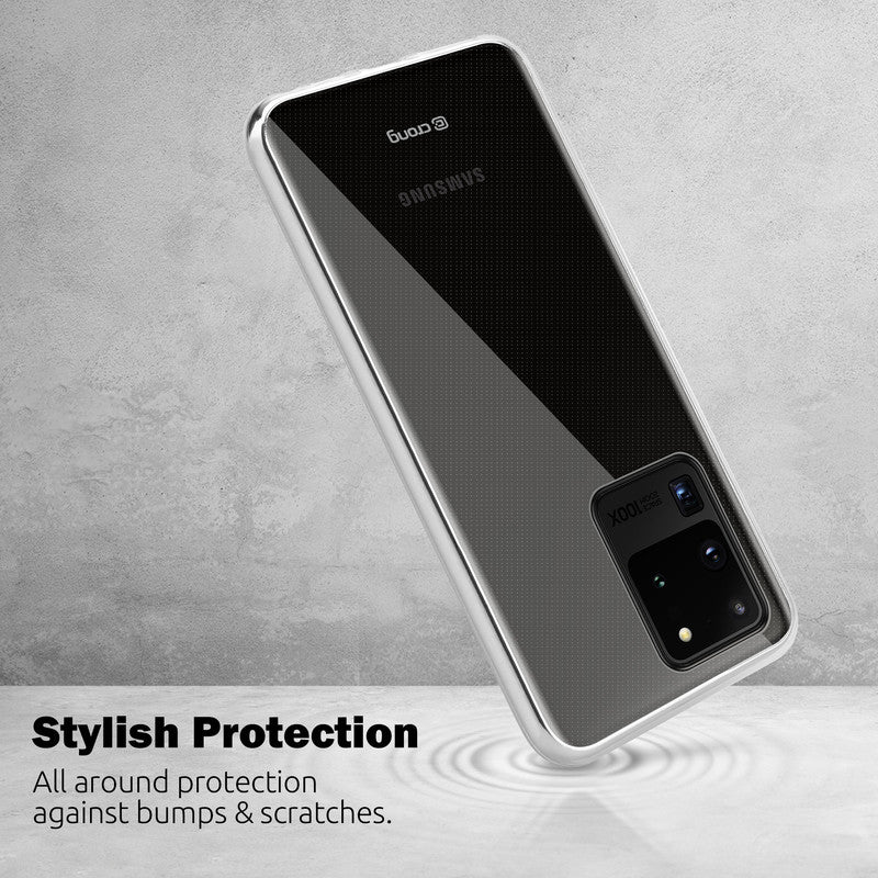 Crong Crystal Slim Cover - Beschermhoes voor Samsung Galaxy S20 Ultra (doorzichtig)