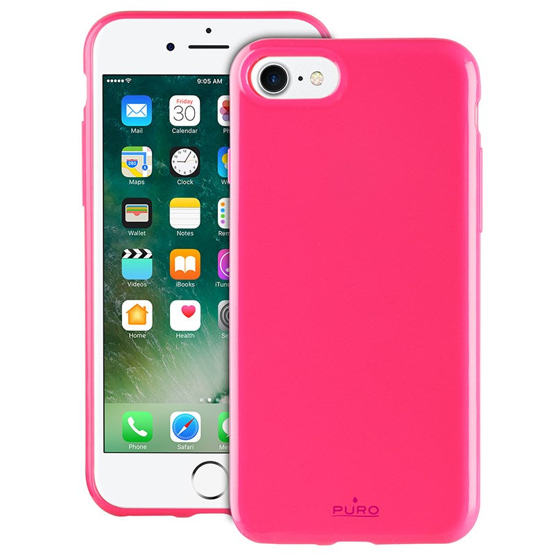 PURO Sunny Kit - Case set voor iPhone SE (2022/2020) / 8/7 + opvouwbare zonnebril (roze)