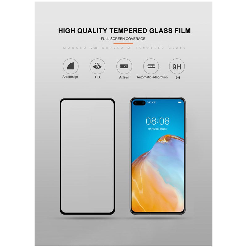 Mocolo 2.5D Full Glue Protective Glass for Huawei P40