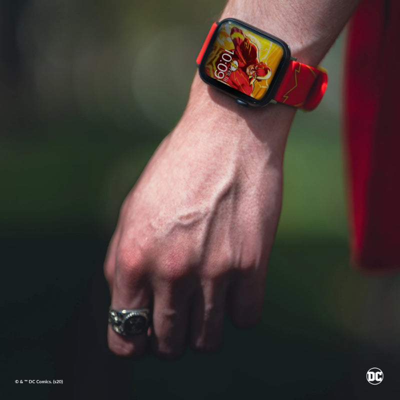 DC Comics - Band voor Apple Watch 38/40/41/42/44/45/49 mm (The Flash Tactical)