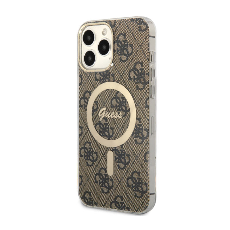 Guess 4G MagSafe - hoesje voor iPhone 13 Pro Max (bruin)