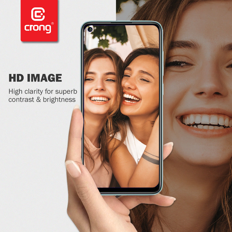 Crong 7D Nano Flexible Glass – Hybrid-Displayschutz mit vollständiger Abdeckung 9H Realme C11