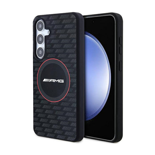 AMG Silicone Carbon Pattern MagSafe - Case for Samsung Galaxy S24+ (black)