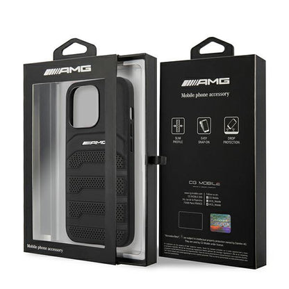AMG Debossed Lines - hoesje voor iPhone 14 Pro Max (zwart)