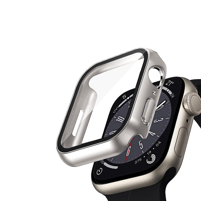 Crong hybride horlogekast - kast met glas voor Apple Watch 40 mm (Starlight)