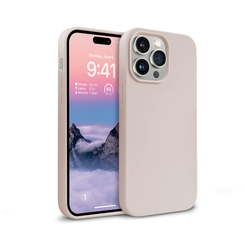 Crong Color Cover Liquid Silicone Case for iPhone 14 Pro (Sand Pink)