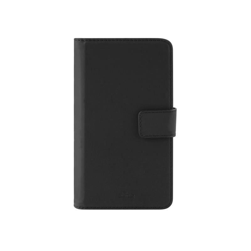 PURO Smart Wallet - Universele case met houder voor het maken van foto's met vakken voor kaarten en geld, maat XXL (zwart)