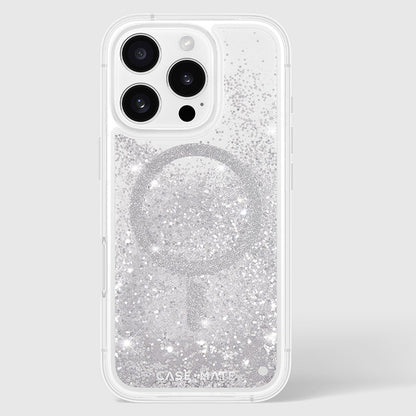 Case-Mate Waterfall MagSafe - Hülle für iPhone 16 Pro (Silber)