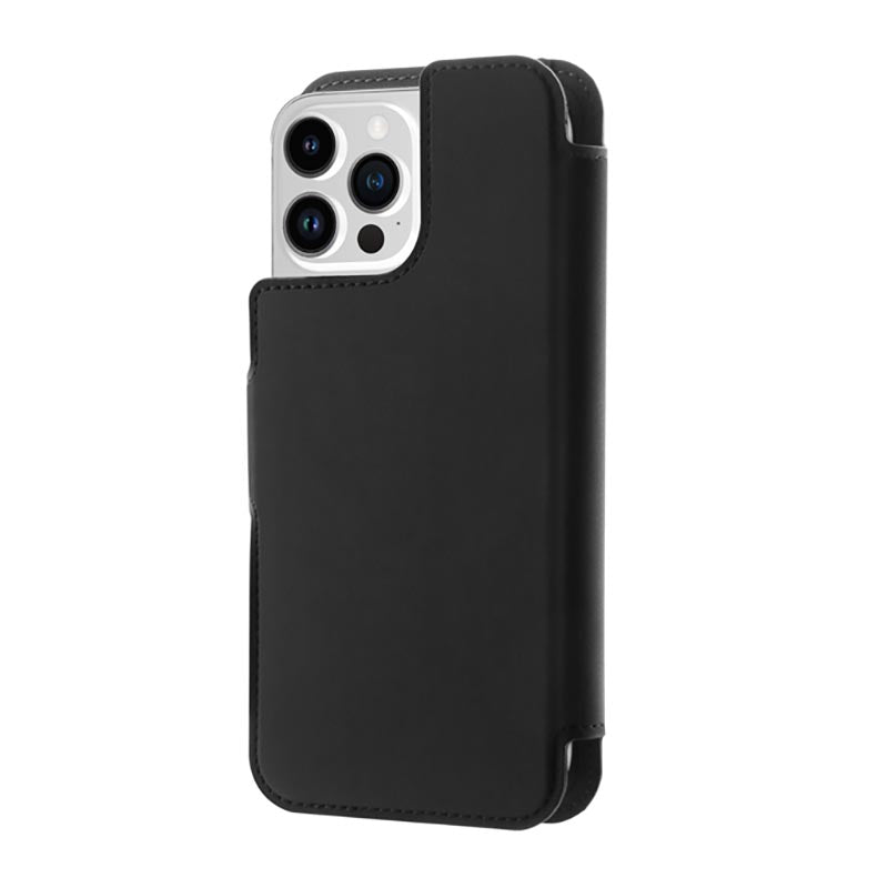 PURO Folio MagSafe Case - Hülle 2in1 für iPhone 14 Pro / 13 Pro (Schwarz)