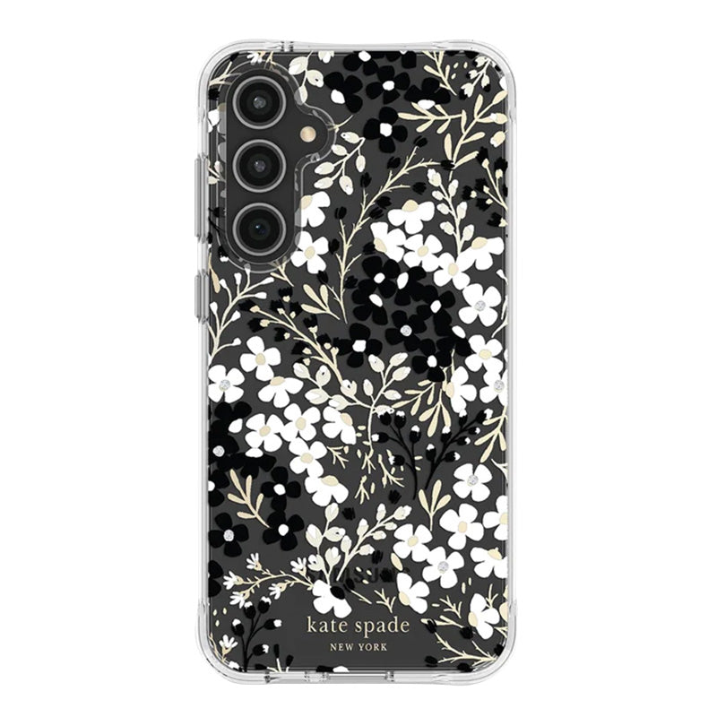 Kate Spade New York Multi Floral - Samsung Galaxy S23 FE 5G hoesje (zwart en wit)